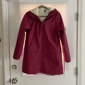 Batela women’s fleece lined rain coat